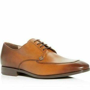 NWT $595 SALVATORE FERRAGAMO Men's Tristano Leather Apron-toe Oxfords